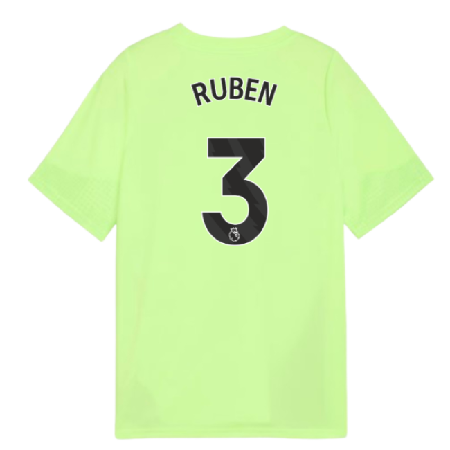 2025-2026 Man City Training Jersey (Fizzy Apple) - Kids (Ruben 3)-Football Shirts Shop