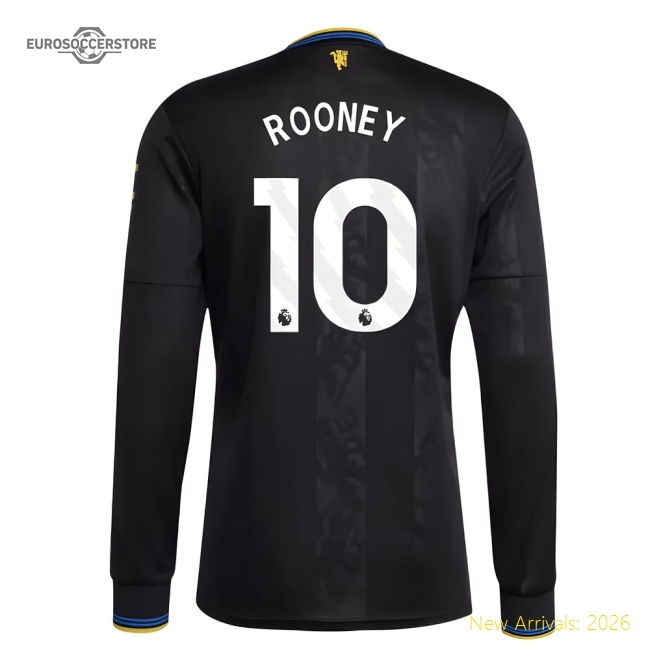 2025-2026 Man Utd Long Sleeve Third Shirt (Rooney 10)-Football Jersey Hub