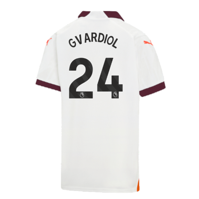 2023-2024 Man City Away Shirt (Kids) (Gvardiol 24)-Football Jersey Hub