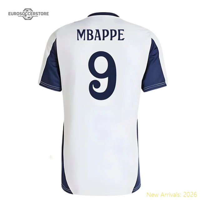 2024-2025 Real Madrid Training Shirt (White) (Mbappe 9)-PitchVibe Kits