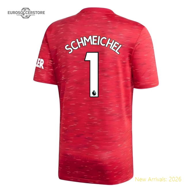 2020-2021 Man Utd Adidas Home Football Shirt (SCHMEICHEL 1)-Football Jersey Hub