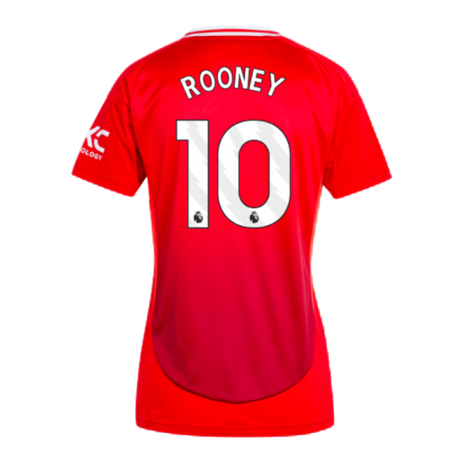 2024-2025 Man Utd Home Shirt (Womens) (Rooney 10)-Football Jersey Hub