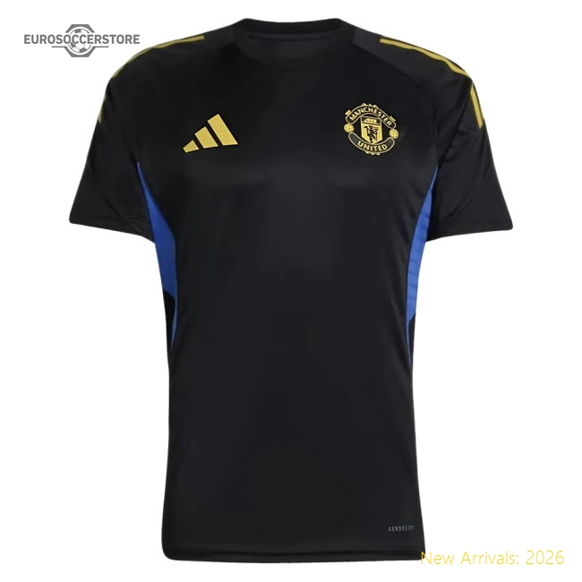 2025-2026 Man Utd EU Training Jersey (Black) - Kids (Shaw 23)-Football Jersey Hub