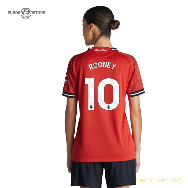 2025-2026 Man Utd Authentic Home Shirt (Womens) (Rooney 10)-Football Jersey Hub