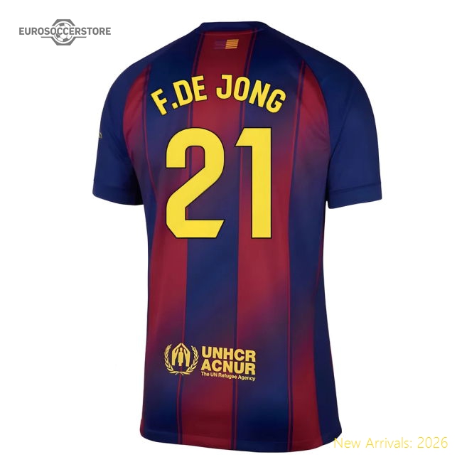 2025-2026 Barcelona Home Shirt (F.De Jong 21)-PitchVibe Kits