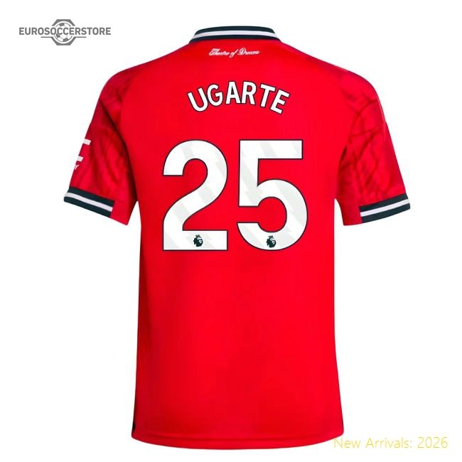 2025-2026 Man Utd Home Shirt (Kids) (Ugarte 25)-Football Jersey Hub