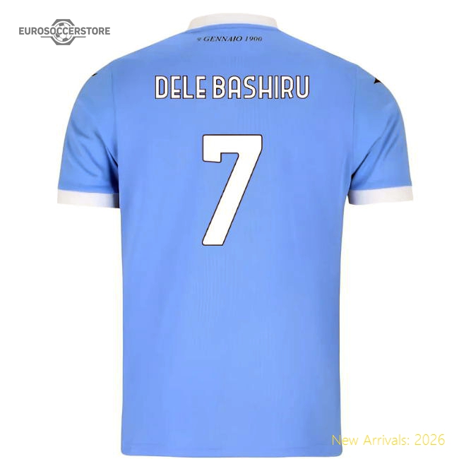 2025-2026 Lazio Home Shirt (Kids) (Dele Bashiru 7)-Vantage Point Soccer
