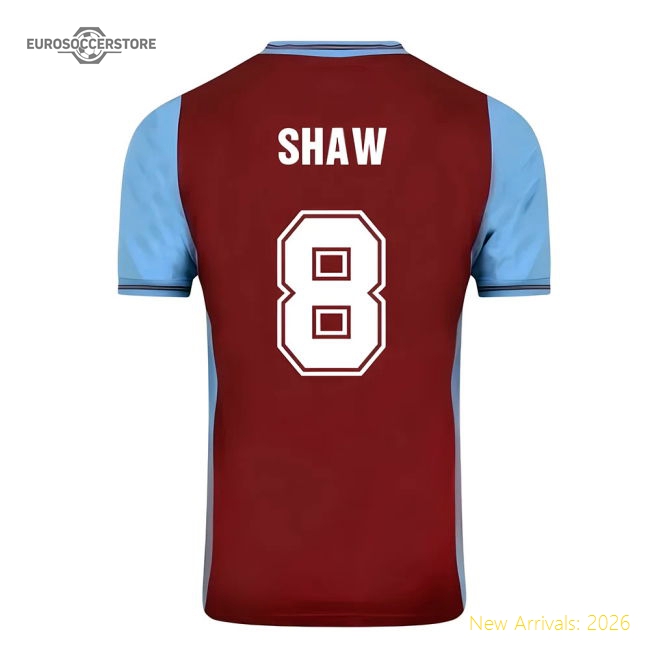 Score Draw Aston Villa 1982 Champions Of Europe Retro Football Shirt (Shaw 8)-PitchVibe Kits