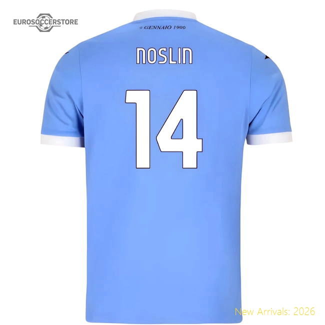 2025-2026 Lazio Home Shirt (Noslin 14)-Vantage Point Soccer