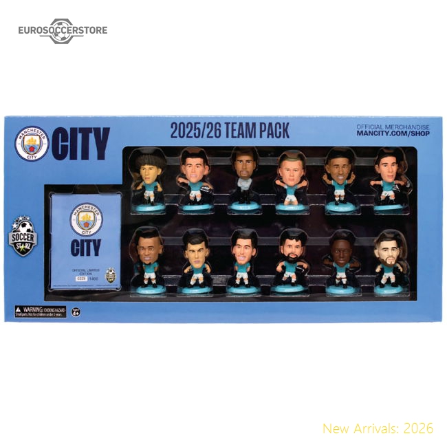 Manchester City FC SoccerStarz Season 25-26 Team Pack-Football Shirts Shop