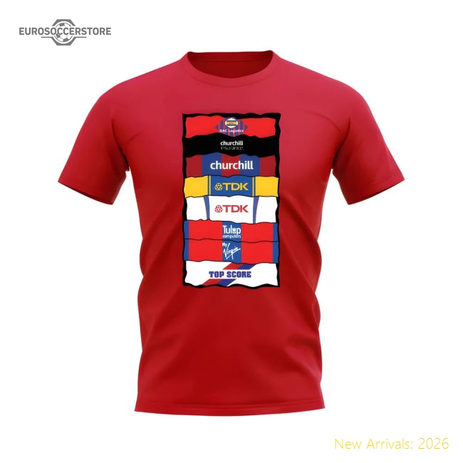 Crystal Palace Sponsor History T-shirt (Red)-Vantage Point Soccer