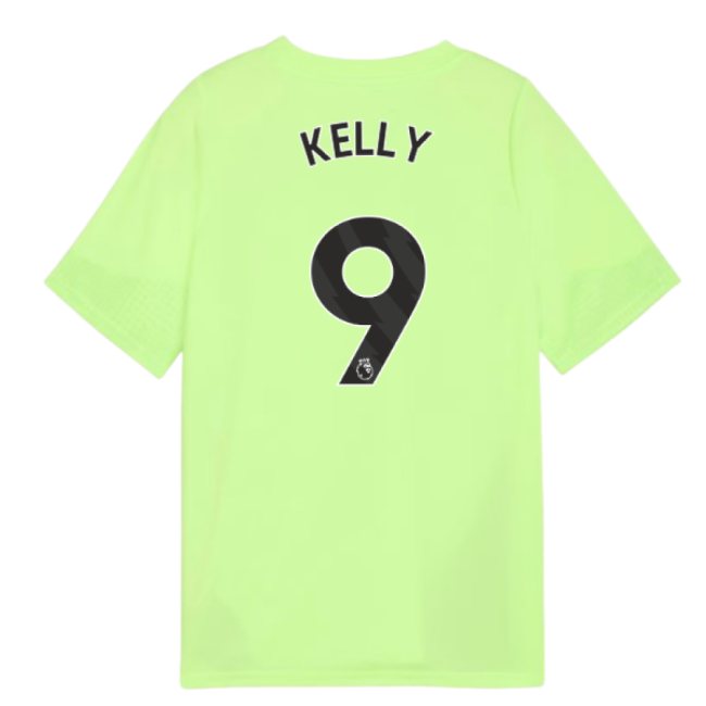 2025-2026 Man City Training Jersey (Fizzy Apple) - Kids (Kelly 9)-Football Shirts Shop