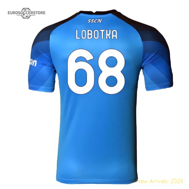 Napoli 2022-23 Player Issue Home Shirt (3XL) (Lobotka 68) (Excellent)-Vantage Point Soccer
