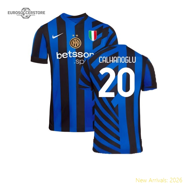 2024-2025 Inter Milan Home Shirt (Calhanoglu 20)-Football Shirts Shop