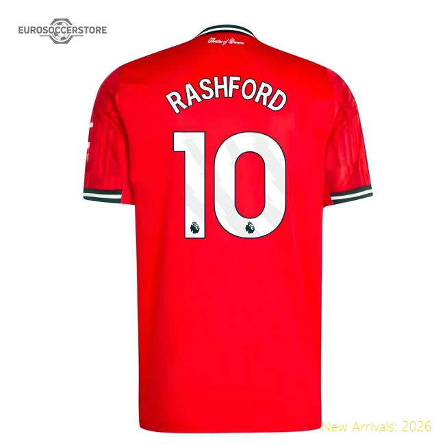 2025-2026 Man Utd Home Shirt (Rashford 10)-Football Jersey Hub