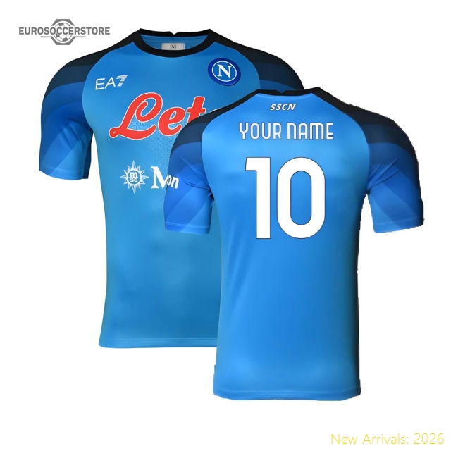 Napoli 2022-23 Player Issue Home Shirt (3XL) (Your Name 10) (Excellent)-Vantage Point Soccer