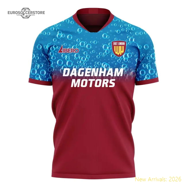 East London 2025-2026 Home Concept Football Kit (Libero) (Your Name)-Vantage Point Soccer