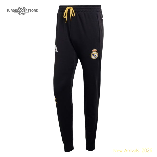 2025-2026 Real Madrid Marvel Pants (Black)-BuySoccerJersey Hub