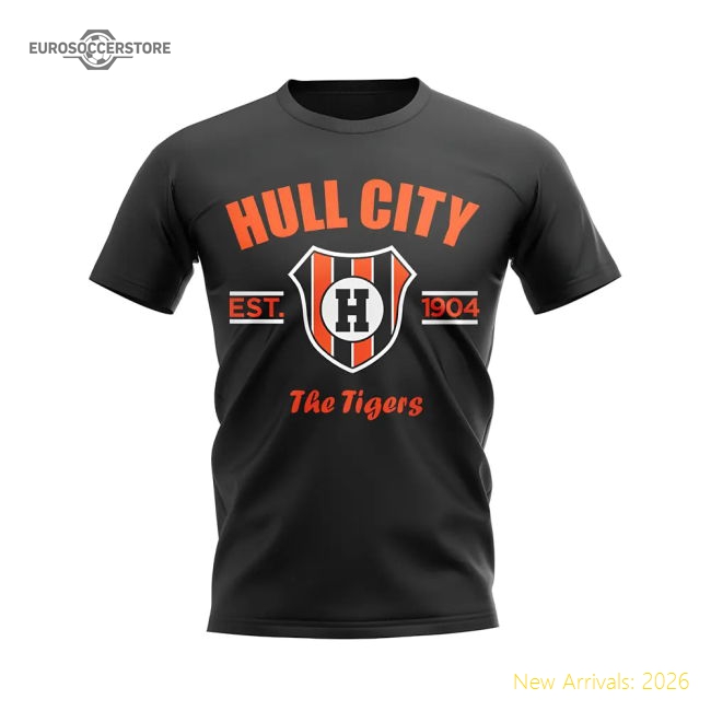 Hull City Established Football T-Shirt (Black)-Vantage Point Soccer