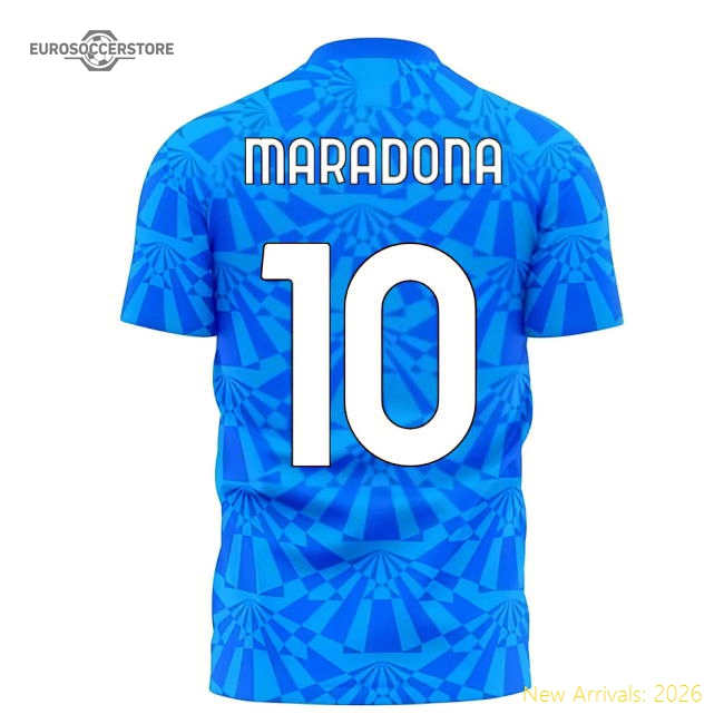 Napoli 1990s Home Concept Football Kit (Libero) (MARADONA 10)-Vantage Point Soccer