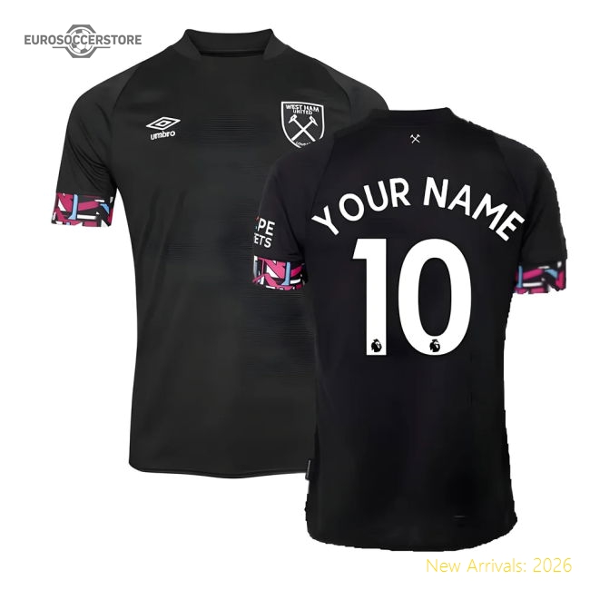 2022-2023 West Ham Away Shirt (Kids) (Your Name)-Vantage Point Soccer