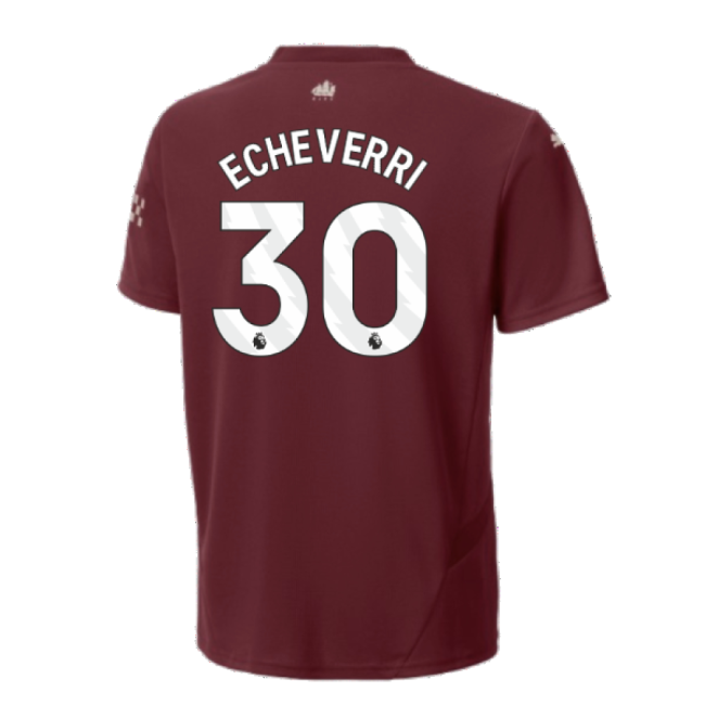 2024-2025 Man City Third Shirt (Kids) (Echeverri 30)-Football Jersey Hub