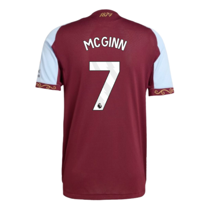 2025-2026 Aston Villa Authentic Home Shirt (McGinn 7)-PitchVibe Kits