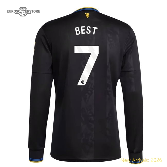 2025-2026 Man Utd Long Sleeve Third Shirt (Best 7)-Football Jersey Hub