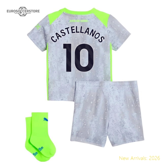 2025-2026 Man City Third Baby Kit (Castellanos 10)-Football Jersey Hub