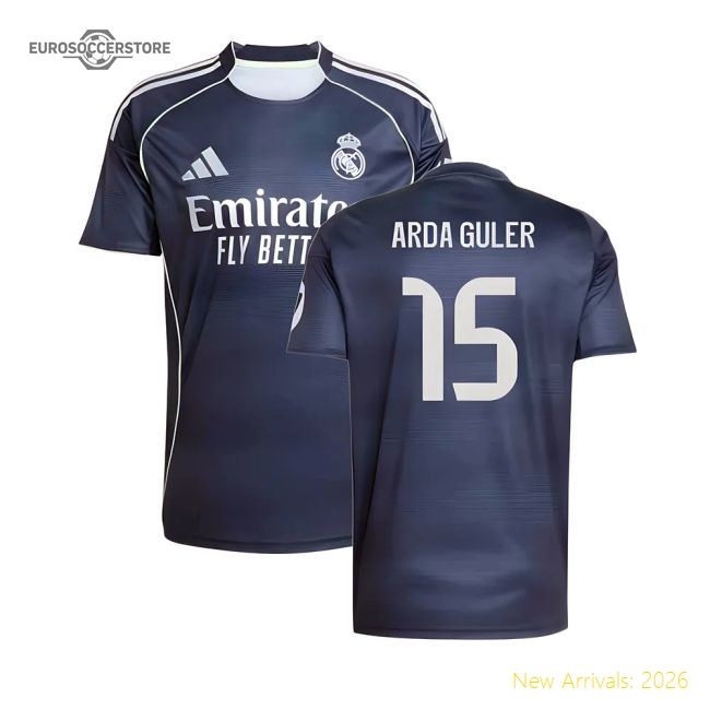 2025-2026 Real Madrid Away Shirt (Arda Guler 15)-Football Shirts Shop