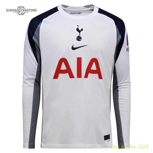 Tottenham (Kane 10) 2025-2026 Home Kit Long Sleeve Kit Premium Team-PitchVibe Kits