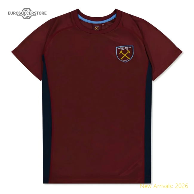 West Ham United Poly T-Shirt (Claret/Blue) - Kids (Wan Bissaka 29)-Vantage Point Soccer