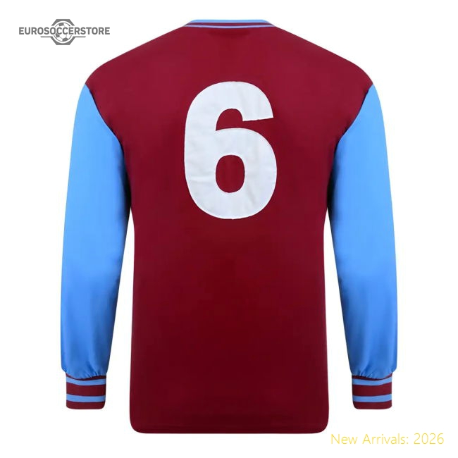 Score Draw West Ham United 1964 FA Cup Final No6 Retro Football Shirt-Vantage Point Soccer