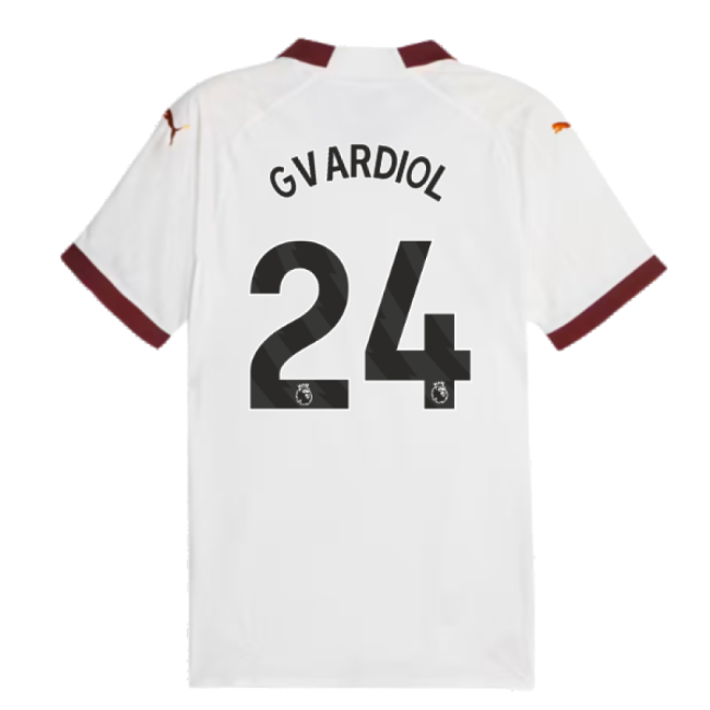 2023-2024 Man City Authentic Away Shirt (Gvardiol 24)-Football Jersey Hub