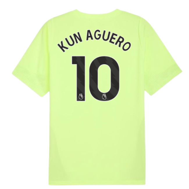 2025-2026 Man City Training Jersey (Fizzy Apple) (Kun Aguero 10)-Football Shirts Shop