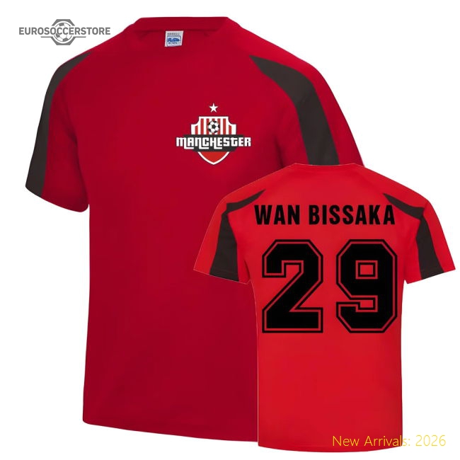 Aaron Wan Bissaka Man Utd Sports Training Jersey (Red)-Football Jersey Hub