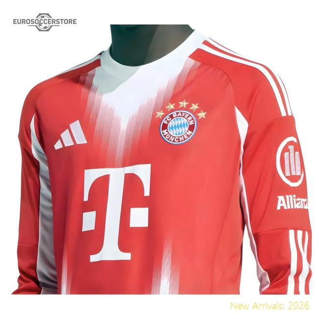 2025-2026 Bayern Munich Long Sleeve Home Shirt (Beckenbauer 5)-PitchVibe Kits