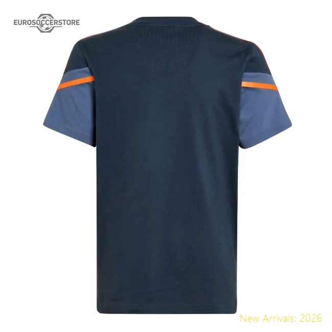 2022-2023 Man Utd Training Tee (Crew Navy) - Kids-Football Jersey Hub