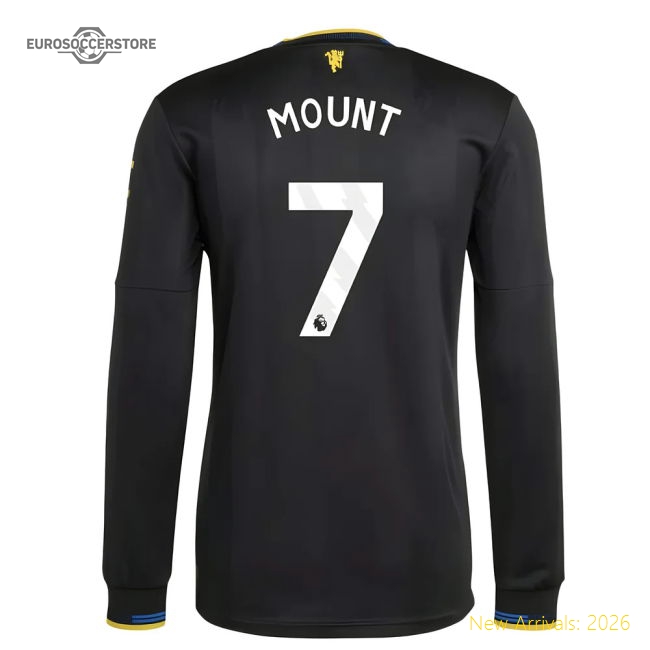 2025-2026 Man Utd Authentic Long Sleeve Third Shirt (Mount 7)-Football Jersey Hub