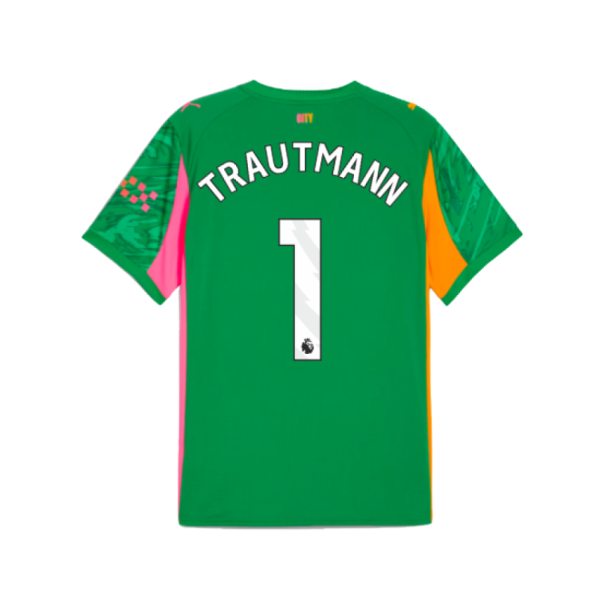 2025-2026 Man City Goalkeeper Away Shirt (Green) (Trautmann 1)-Football Jersey Hub