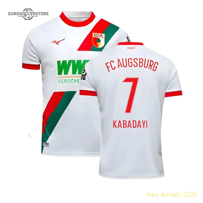 Fc Augsburg 2025-2026 Home Gear Football Football Top For Diehard Footba-Jersey Chest: 2026 World Cup Soccer Kits