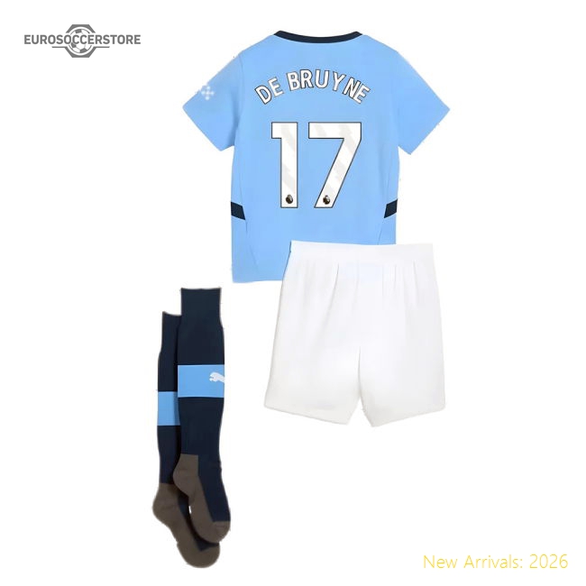 2024-2025 Man City Home Mini Kit (De Bruyne 17)-Football Shirts Shop