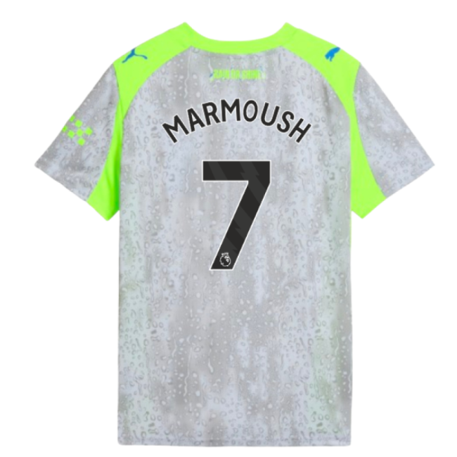 2025-2026 Man City Third Shirt (Kids) (Marmoush 7)-Football Jersey Hub