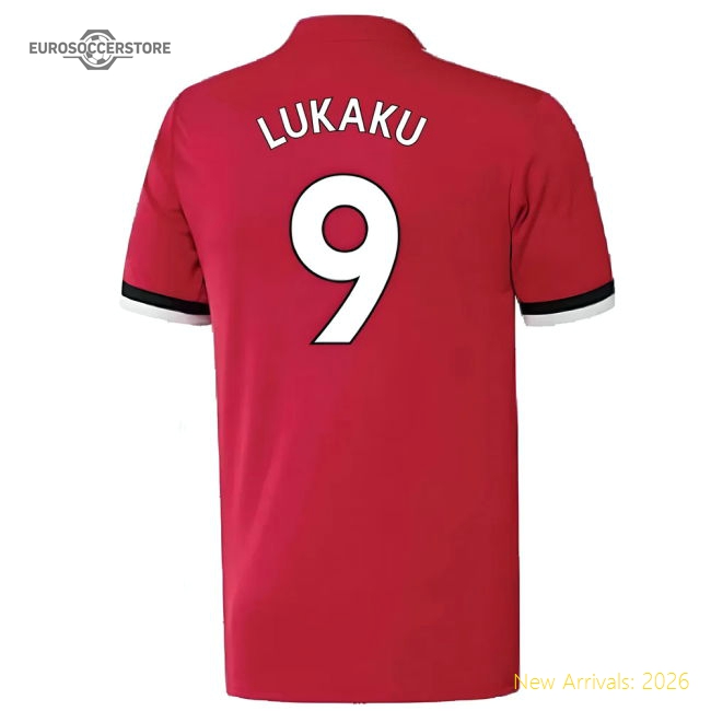 Manchester United 2017-18 Home Shirt ((Excellent) 4-5 Year) (Lukaku 9)-Football Jersey Hub
