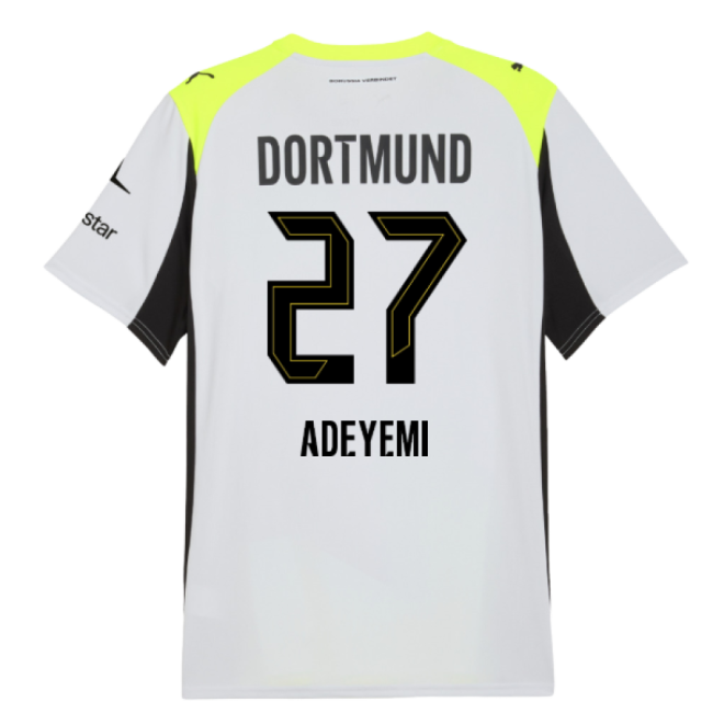 2025-2026 Borussia Dortmund Away Shirt (Adeyemi 27)-Football Jersey Hub