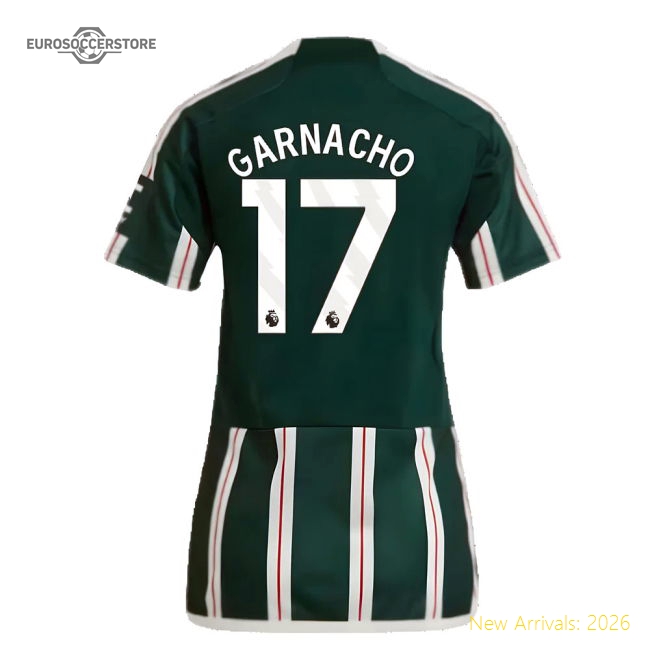 2023-2024 Man Utd Away Shirt (Ladies) (Garnacho 17)-Football Shirts Shop