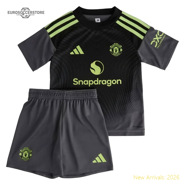 2025-2026 Man Utd Home Goalkeeper Mini Kit (Van Der Sar 1)-Football Jersey Hub