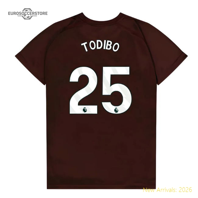 West Ham United Poly T-Shirt (Claret/Blue) - Kids (Todibo 25)-Vantage Point Soccer