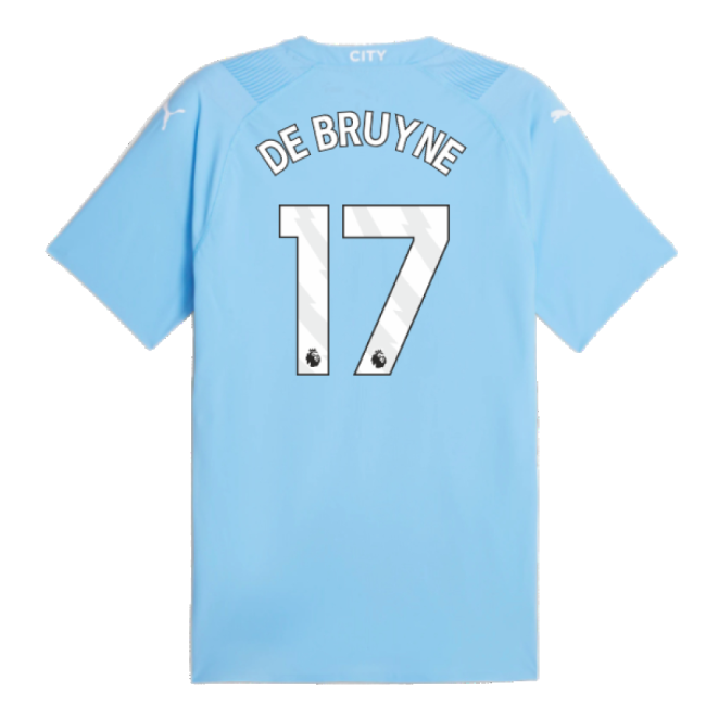 2023-2024 Man City Authentic Home Shirt (DE BRUYNE 17)-Football Shirts Shop