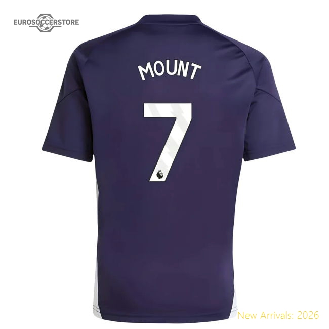 2025-2026 Man Utd Training Jersey (Aurora Plum) - Kids (Mount 7)-Football Jersey Hub